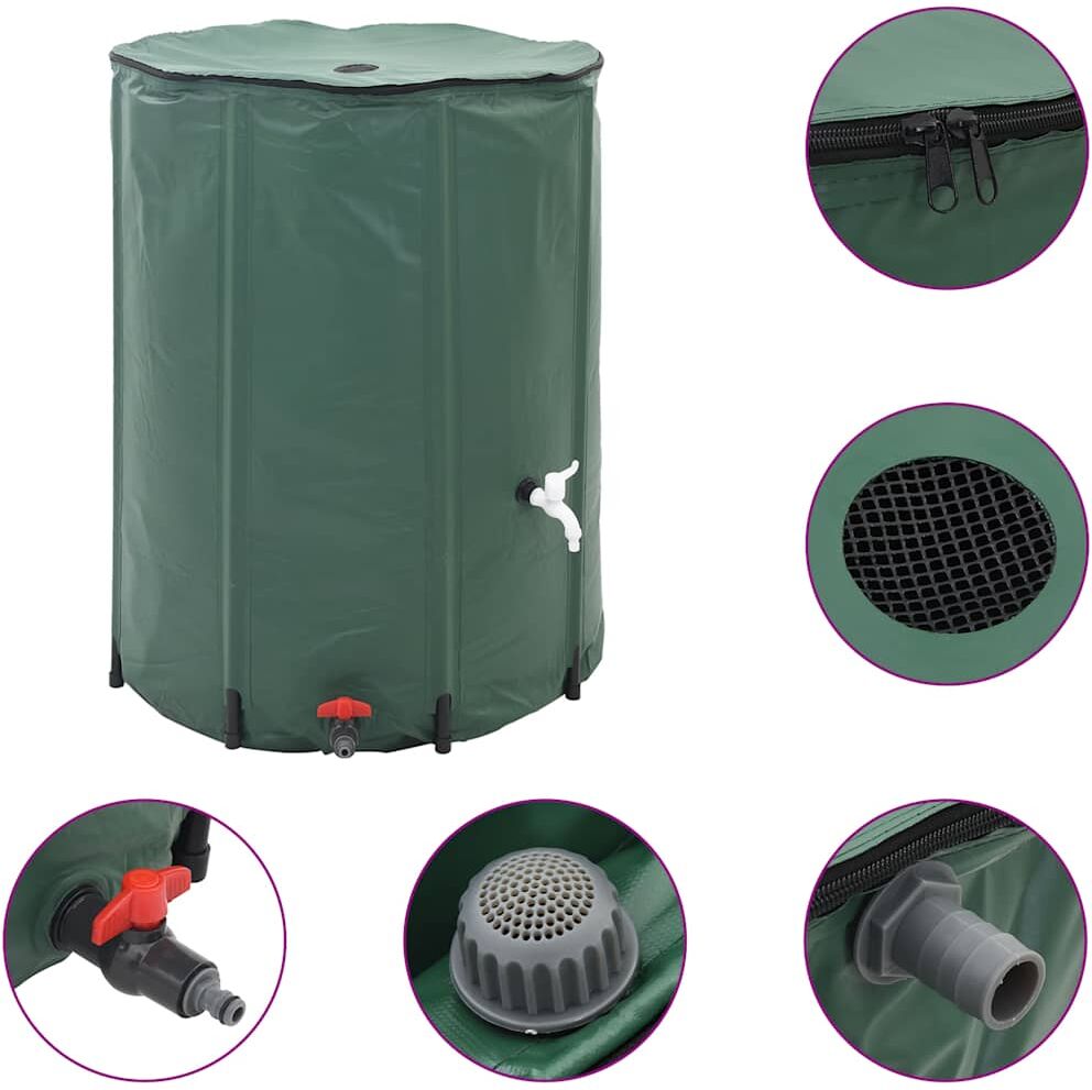 vidaXL Réservoir d'eau de pluie pliable 750 L