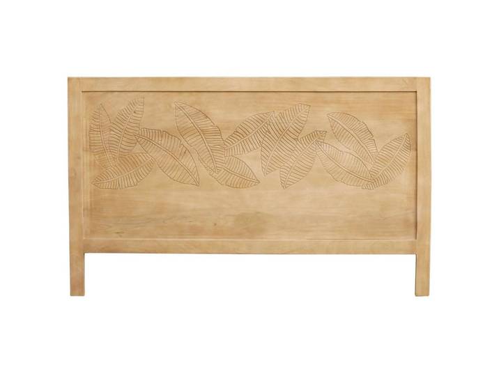 Tête de lit en bois manguier massif gravé L165 cm VIBES