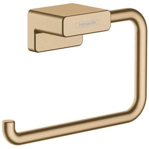 hansgrohe Toilettenpapierhalter AddStoris, bronze gebürstet, zum Bohren, für 1 Rolle, aus Metall