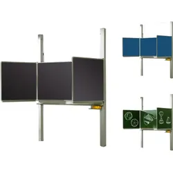 Schultafel Pylonentafel aus Premium Stahlemaille, Serie PYKL Stahlemaille