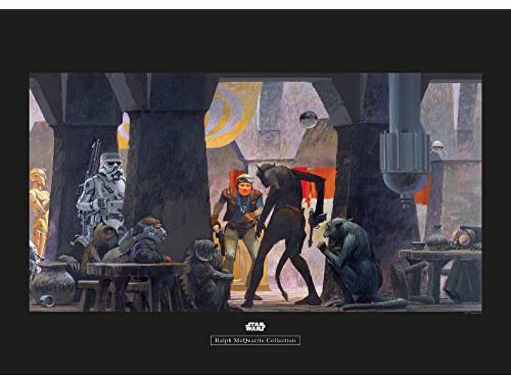 Komar Star Wars Classic RMQ Mos Eisley Streets – Taille : 70 x 50 cm Tableau mural (sans cadre)