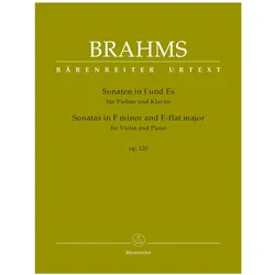 2 Sonaten op.120 für Violine und Klavier, Fachbücher von Johannes Brahms
