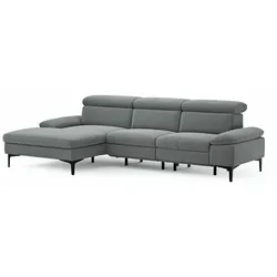 CASEDO Ecksofa Palma Stoff Plumb