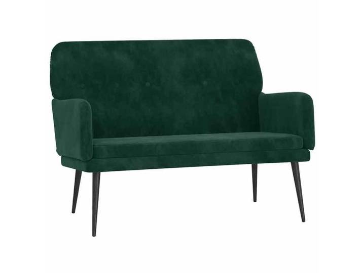 Banc d'entrée - Banquette - - velours - vert foncé - moderne-design - 108 x 79 x 79 cm (6495)