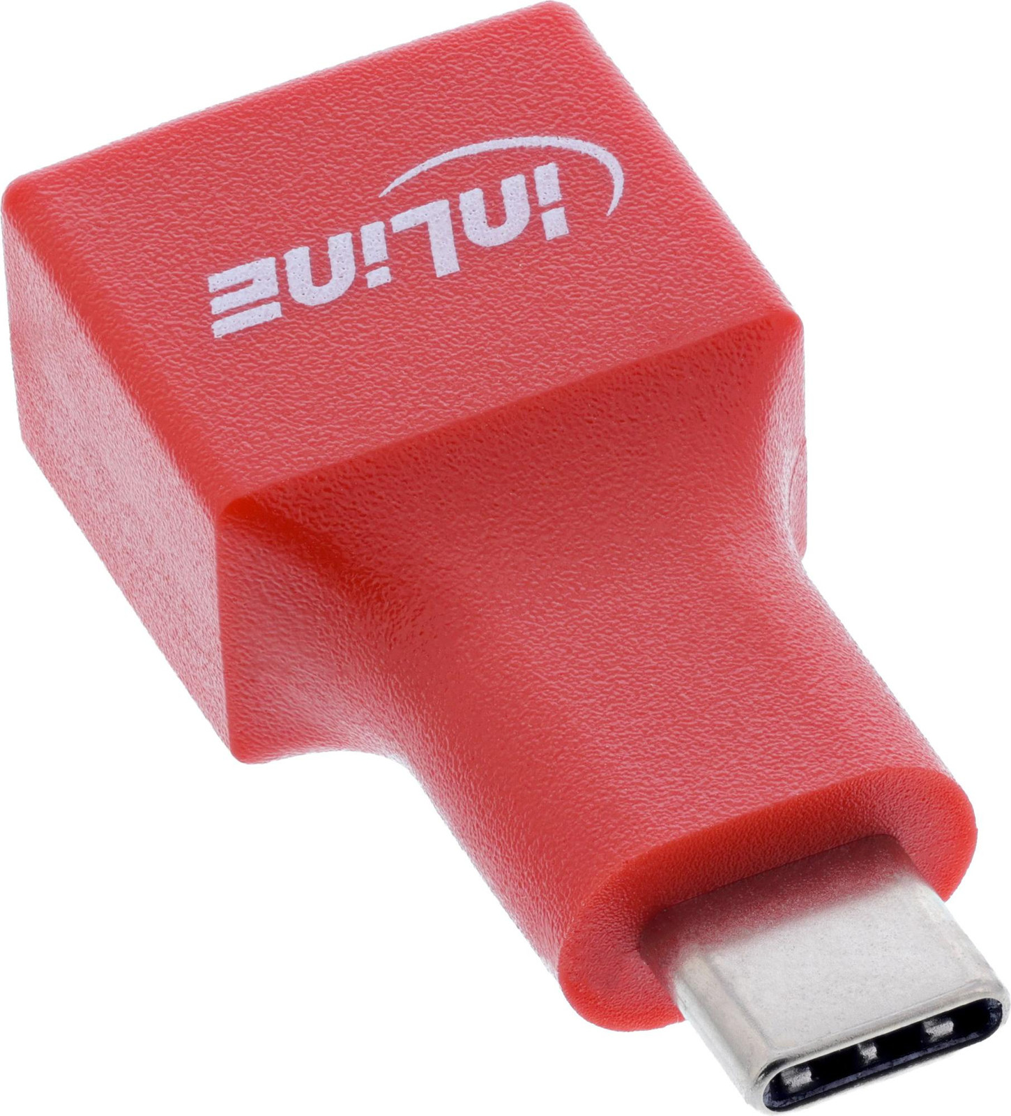 InLine 31651 USB-C naar USB-A adapter, Rood