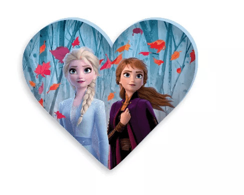 Disney Frozen sierkussen Elsa en Anna Heart - 35 x 30 cm