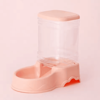 Inspire Curations HydroFeast 3.8L Automatic Pet Feeder & Water Station pink feeder