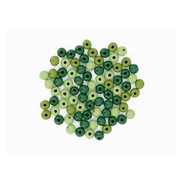 Glorex Holzperle 8mm 80St grün mix (74071861)