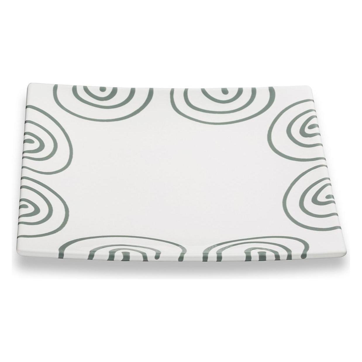 Gmundner Keramik Graugeflammt,Dessertteller Trend (20x20cm) (32746565)