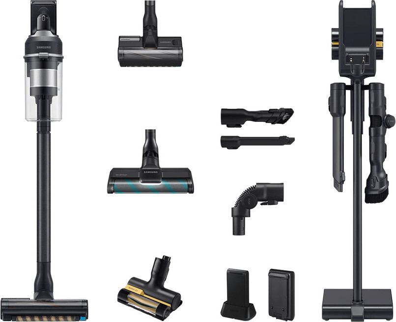 Samsung Jet 95 Akku+ CompleteClean, 2-in-1-Stabstaubsauger, Beutellos, Schwarz, Rechteckig, Trocken, Micro