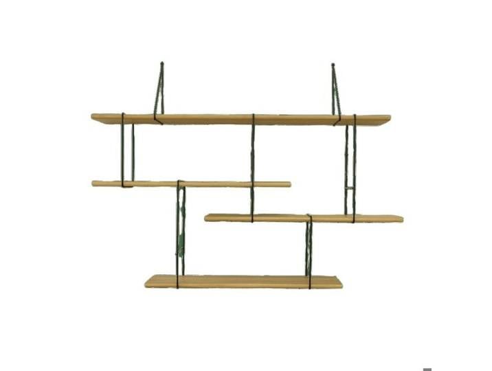 Étagère murale Studio Hausen Link shelf set 1 - oak/black - 140x96x24 cm