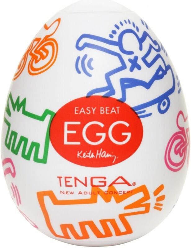 Tenga Keith Haring Egg Street masturbateur jetable 7 cm