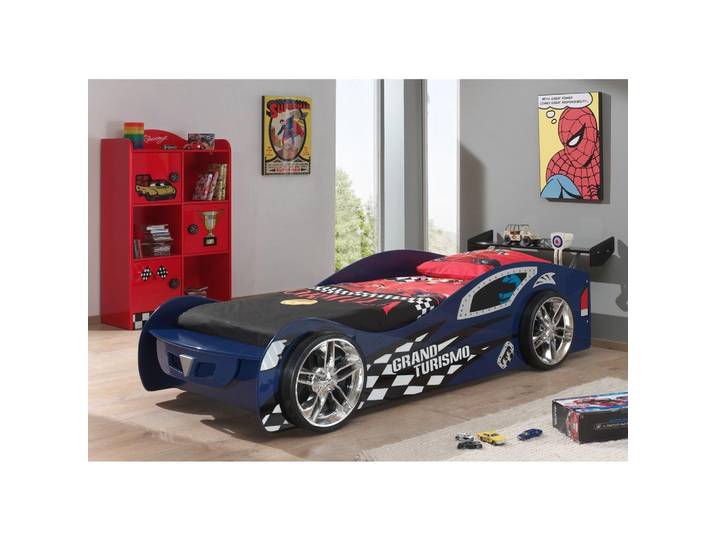 Autobett Grand Turismo Rennwagen 90x200 Blau