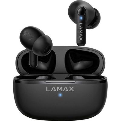 Lamax Clips1 Play In Ear Headset Bluetooth® Stereo Schwarz Batterieladeanzeige, Ladecase, Lautstärkeregelung, Schweißresistent, Touch-Steuerung, -