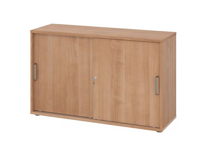 BETA S 1752S Schiebetürenschrank 2 OH Streifengriff Kunststoff Nussbaum