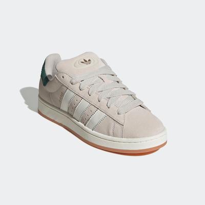 Sneaker ADIDAS ORIGINALS "CAMPUS 00S", Herren, Gr. 39, weiß (aluminium, sanftes weiß, collegiate grün), Leder, Schuhe Sneaker