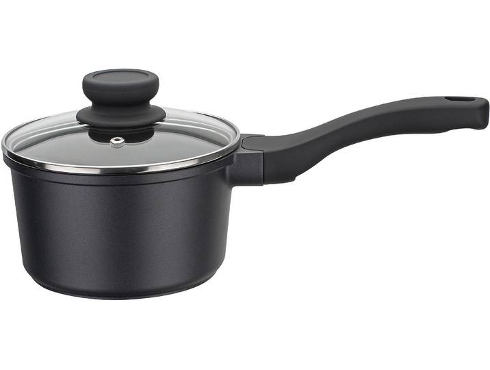Kasserolle GSW SilcoGuss noir , schwarz, H:9,5cm Ø:16cm, Töpfe, Kasserolle, Induktion