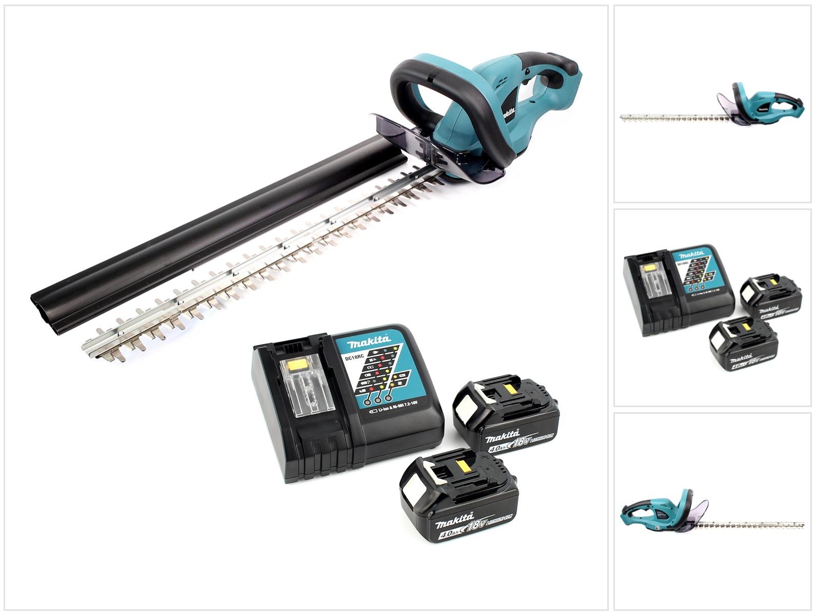 Makita DUH 523 RM2 Akku Heckenschere 18 V 52 cm + 2x Akku 4,0 Ah + Ladegerät