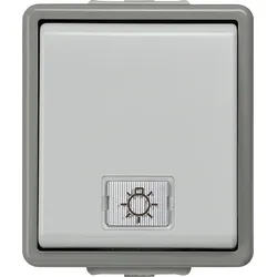 SIE 5TD4705 - DELTA fläche IP44, AP dunkelgrau/hellgrau Taster, 10A 250V