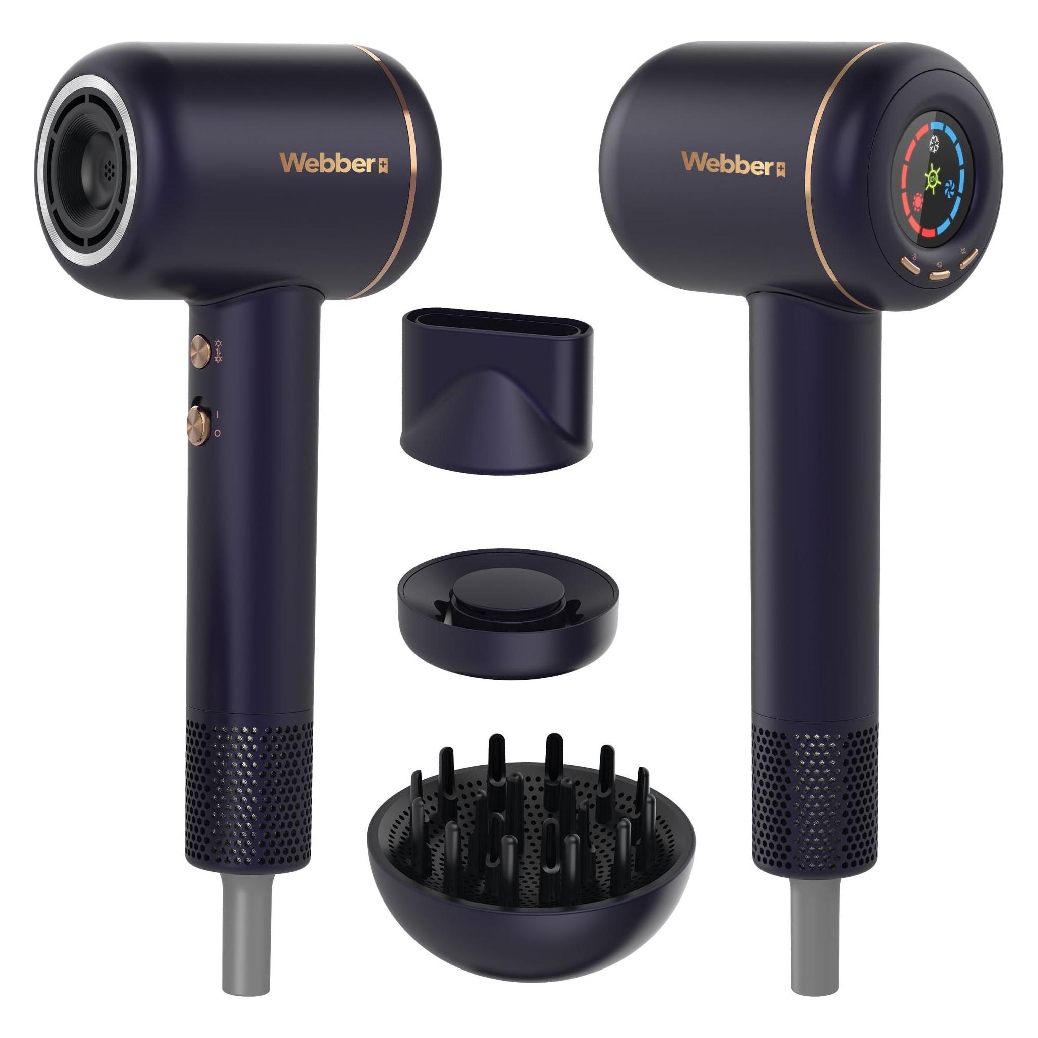 Webber 3in1 Haartrockner mit Ionisierung und Regulierung 1600W VENTA (1600 W) (HD1698)