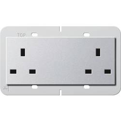 GIRA Doppelsteckdose Aluminium 278226 1 St.