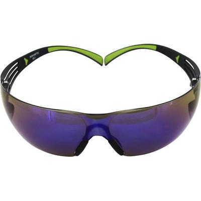 Schutzbrille SecureFit-SF400 EN 166,EN 172 Bügel schwarz grün,Scheiben blau PC