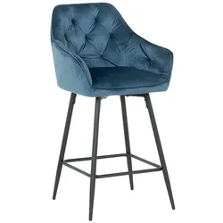 2er-Set Carmen LAZIO Barhocker – Blau