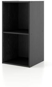 Denhour DH BASIC Modern Stackable Storage Organizer Bookcase with Doors