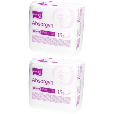 Absorgyn Rechteckvorlage 11x35 cm unsteril 2x 2x15 St