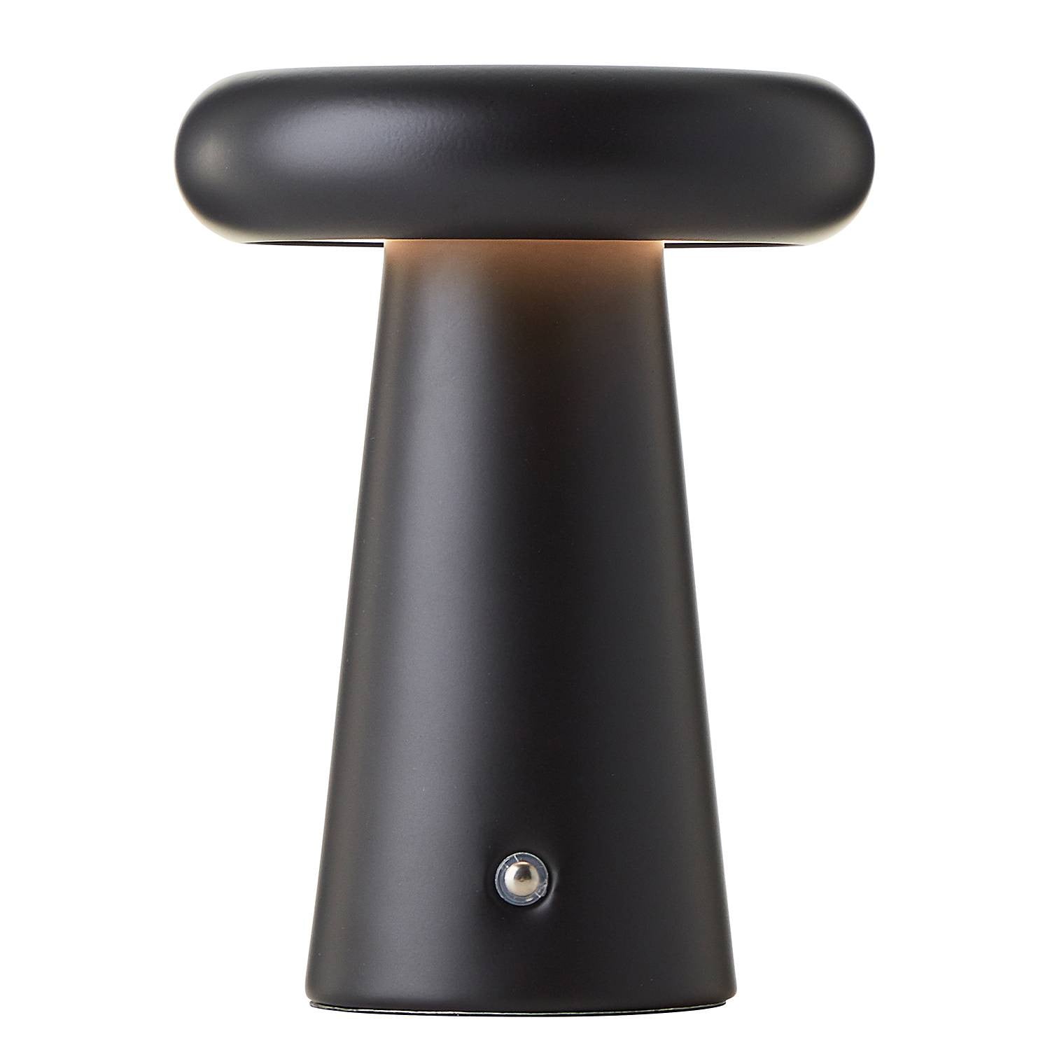 home24 LED-padverlichting Muffin, zwart, Ø 14 cm