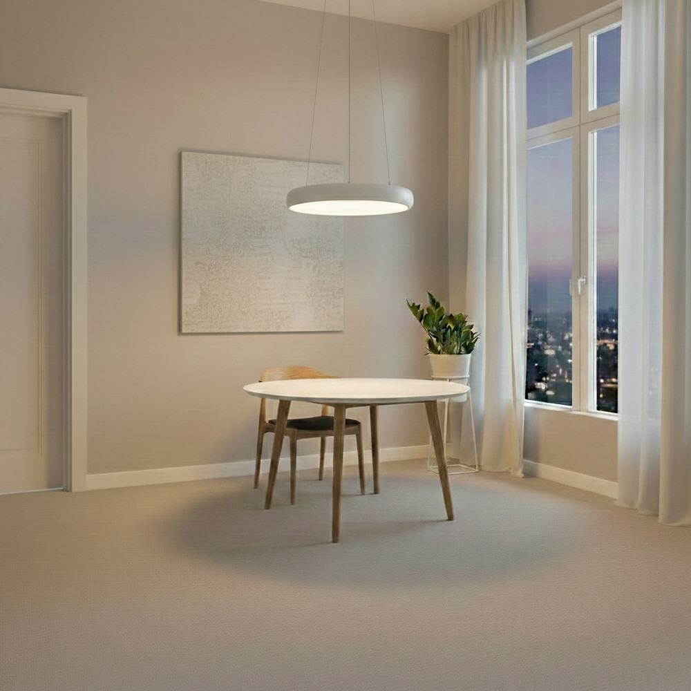 Lyora Design hanglamp Albi wit aluminium Ø 41cm