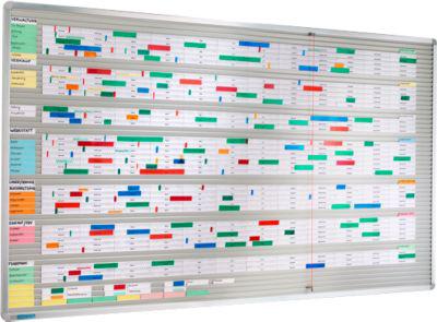 Streifen Stecktafel Visiplan, 940x1000 mm, 52 Schienen