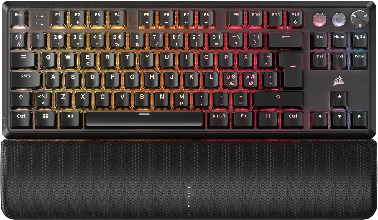 Corsair K70 Pro Tkl Trådbundet Magnetiskt Tangentbord [Mgx Hyperdrive] - Svart