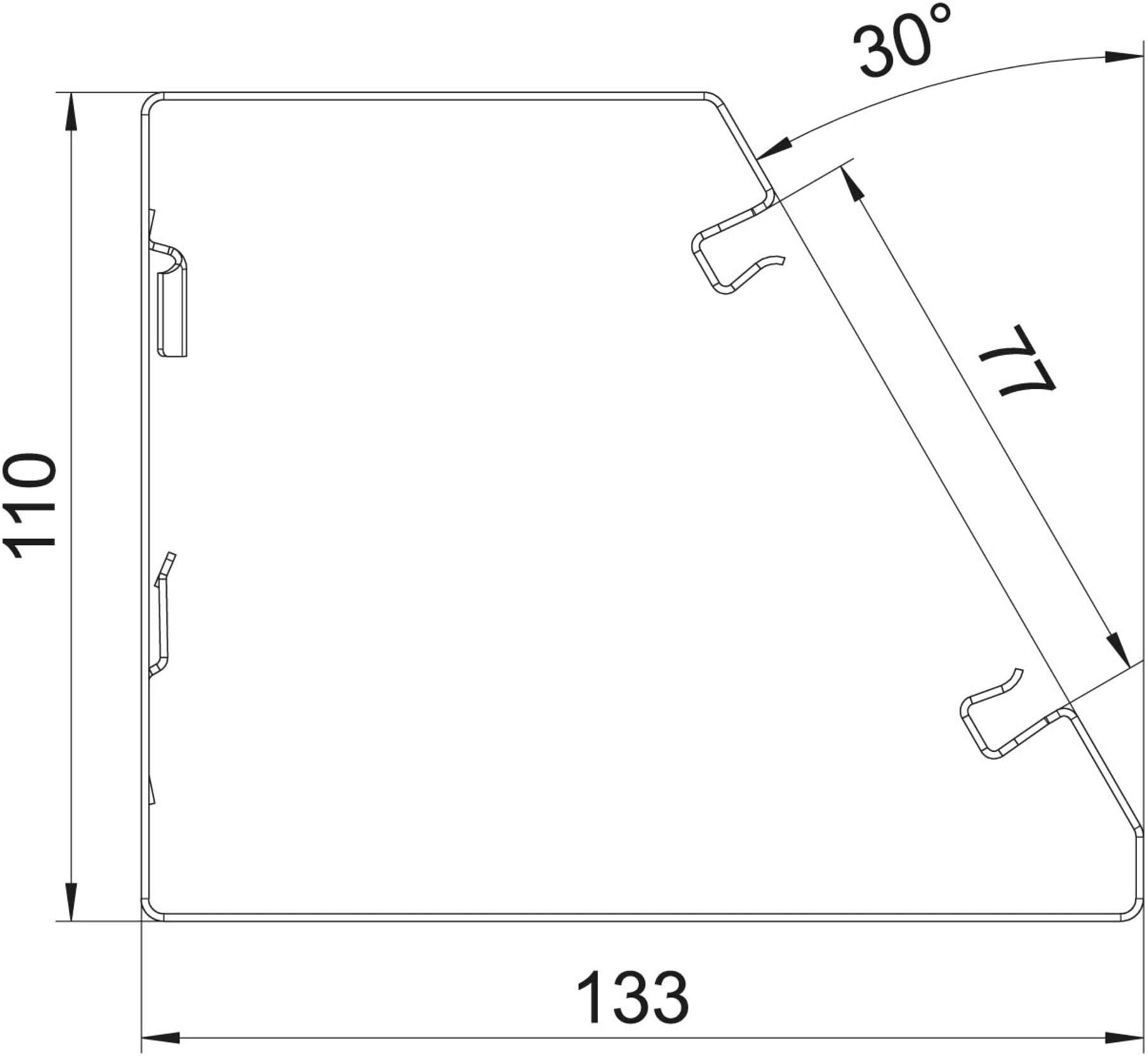 OBO Bettermann Vertr Geräteeinbaukanal 133x110x2000 GEK-SA133110RW (6282700)