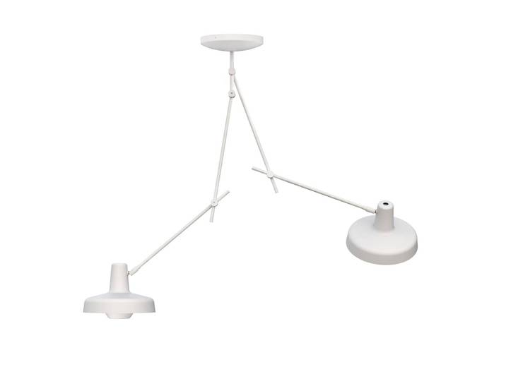 GRUPA Deckenleuchte Arigato, dimmbar, weiß / opal, für Arbeitszimmer / Büro, Metall, Deckenlampe
