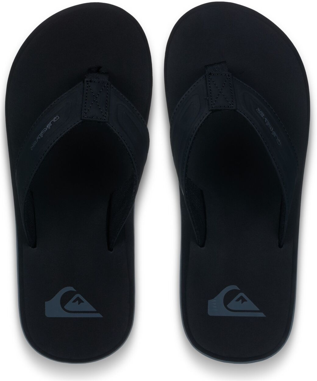 Sandale QUIKSILVER "Monkey Wrench", Herren, Gr. 7(40), schwarz 2, Obermaterial: 90% Synthetik/10% Nylon-Textil, Futter: 100% Nylon-Textil, Laufsohle: 100% Gummi., Schuhe Sandale schwarz 2 7(40)