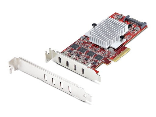 StarTech.com 4-Port USB Type-C PCIe Card, USB-C (P10Q4C-USB-CARD-LP)