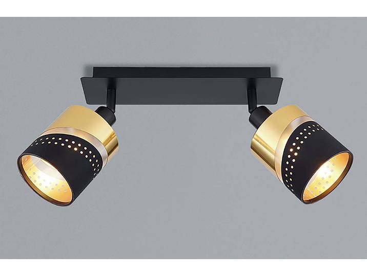 Deckenleuchte Or 9 x 21 x 25cm Schwarz 2 Mischgewebe LED E14