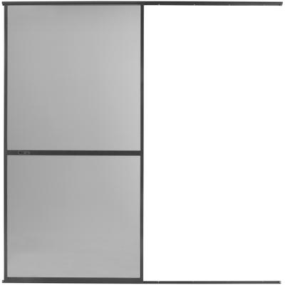 Insektenschutz-Schiebetür HECHT INTERNATIONAL "COMFORT", grau (rahmen: anthrazit gewebe: anthrazit), B:120cm H:240cm, Insektenschutzgitter, BxH: 120x240 cm
