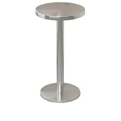 Gastronomiemöbel Edelstahl Kleiner Rundtisch Bistrotisch für Bar Café 60x75cm【BXG-HY60】