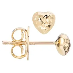 GOLDRAUSCH Herz-Ohrstecker diamantiert mind. 0,7g Gold 375