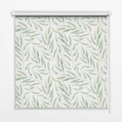 INNENROLLO - Fensterrollo - Rollo - 150x180 cm - Grüne Blätter