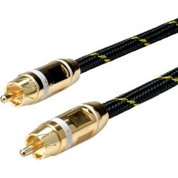 ROLINE GOLD Cinch-Verbindungskabel simplex ST/ST, weiss, 5 m 11.09.4252