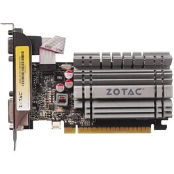 Zotac GT 730 Zone Edition (4 GB, DDR3), Grafikkarte, Schwarz, Grau, Silber