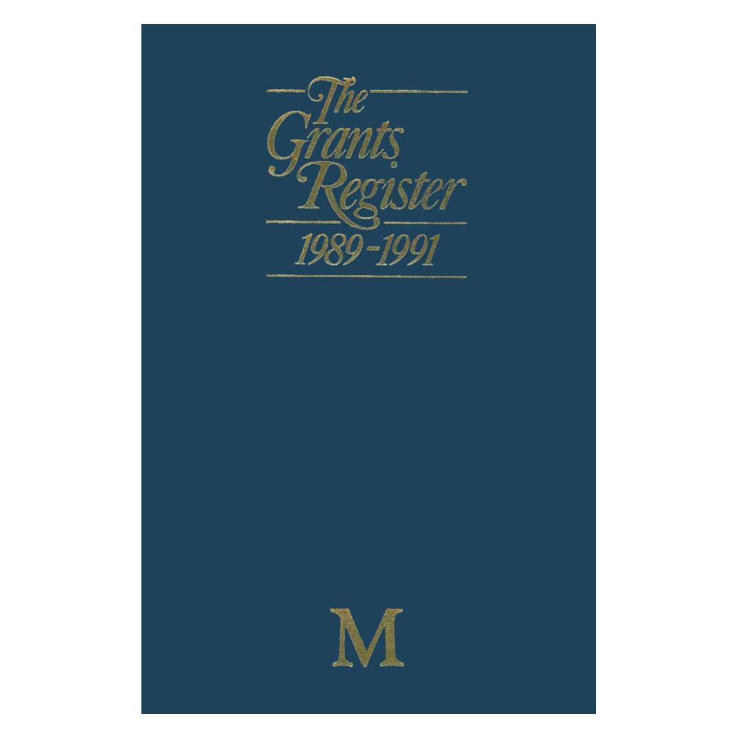Springer The Grants Register 1989-1991 (Englisch, Softcover, Craig Alan Lerner) (55818891)