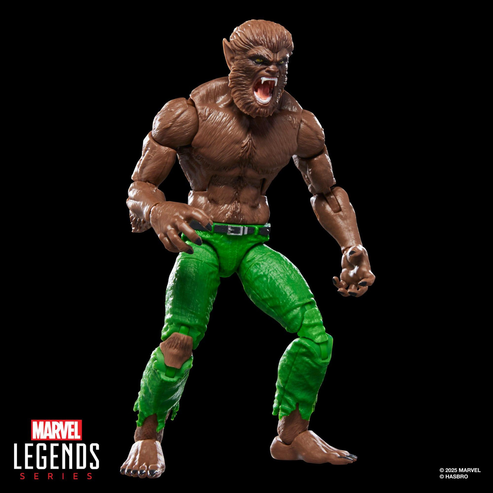 Hasbro Marvel Legends Series Werewolf By Night Actiefiguur, Bruin/Groen