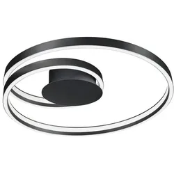 Cinque LED-Deckenleuchte Ciola Metall Schwarz