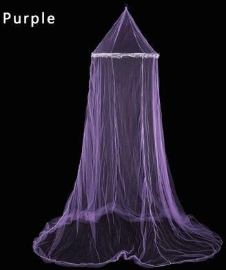 The Handy Homestead Princess Mosquito Net Canopy For Bed And Room Decor purple