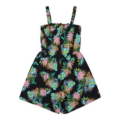 Overall ROXY "Playa Baby", Mädchen, Gr. 16(165-172cm), bunt (anthrazit aquarella active rg), Obermaterial: 100% Viskose., Overalls Overall