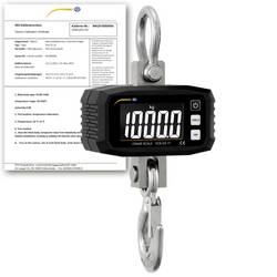 PCE Instruments PCE-CS 1T-ICA Kranwaage PCE-CS 1T-ICA kalibriert (ISO) Wägebereich (max.) 1000 kg Ablesbarkeit 1000 g Schwarz